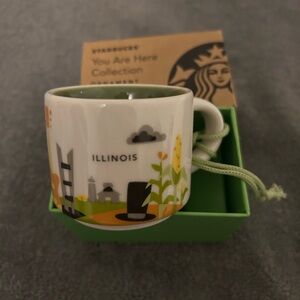 Starbucks Illinois Mini mug ornament NIB
You are here series